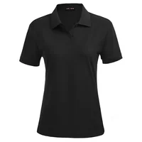 Golf Shirt Tennis Blouse Tops Outwear Retro T-shirt Womens Ladies Short sleeve Lapel collar Plain Summer Casual New 2019