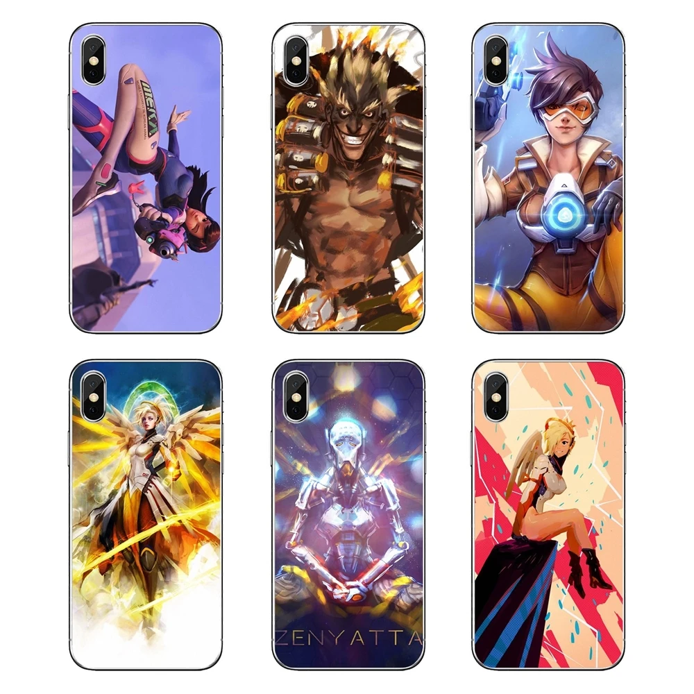 For Huawei Honor 8 8C 8X 9 10 7A 7C Mate 20 Lite Pro P Smart Plus Game OverWatch Art Pattern Poster Silicone Phone Case Cover |