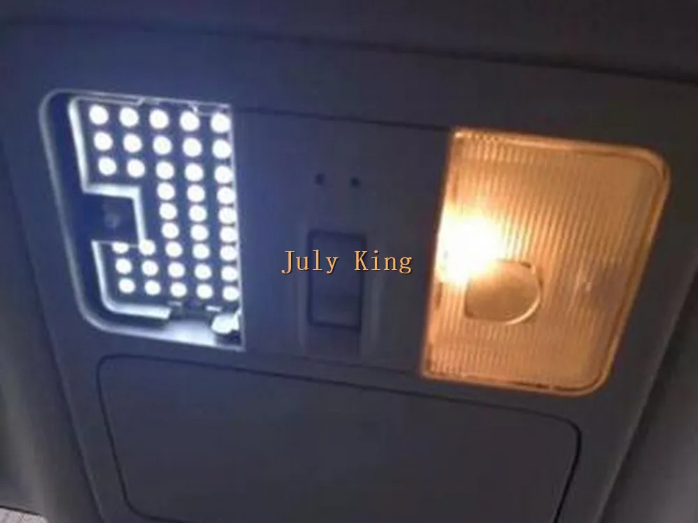Июля King светодиодный Автомобильный интерьер Лампы для чтения чехол для Nissan Tiida Sylphy Sentra X-Trail 2008-2012,6000 K 2835SMD, крытый светильник, 4 шт./компл