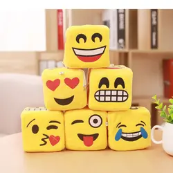 Новый мультфильм детей emoji Plush Игральная кость мягкие бросили sub выражение плюшевые игрушки Игральная кость Подушки украшения творческий