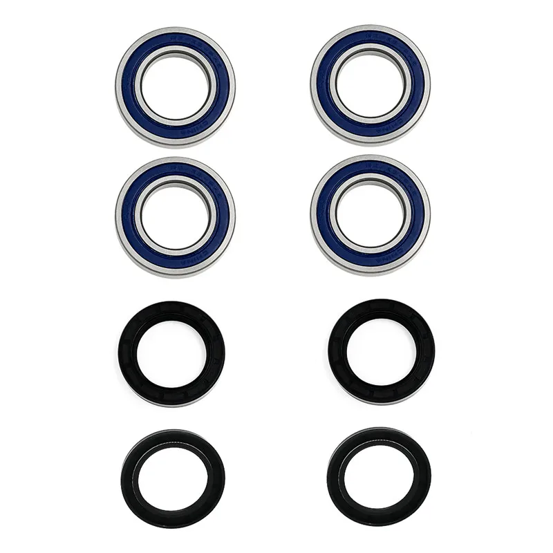 8Pcs Motorcycle Oil Sealing with Rear Knuckle Wheel Bearing Kit for Suzuki Quadrunner 250 2x4 King Quad 300 4x4 ATV Parts