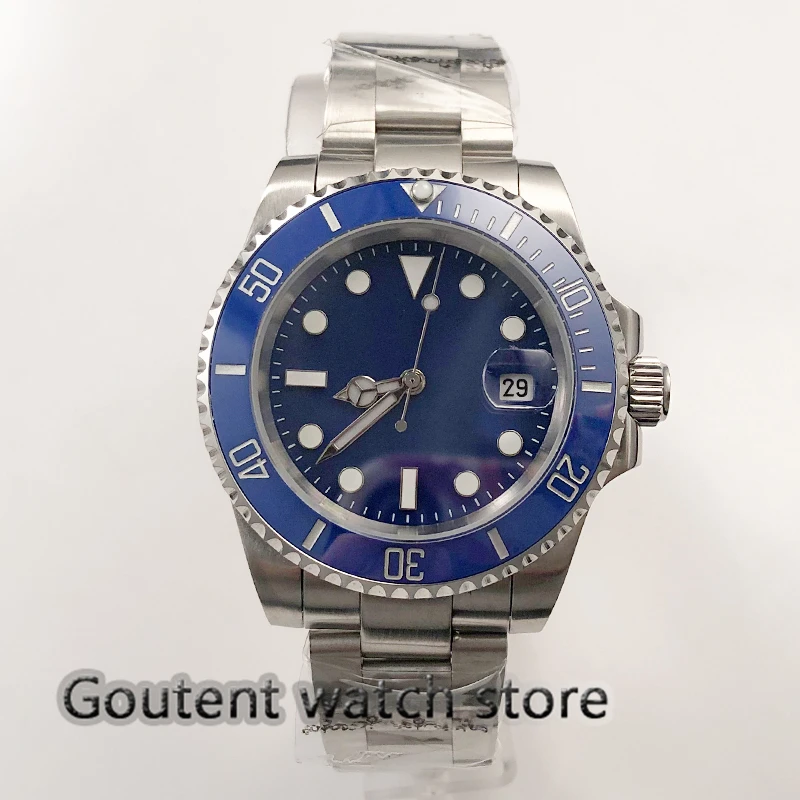 

Automatic watch Ceramic bezel 40mm Sapphire Glass blue dial