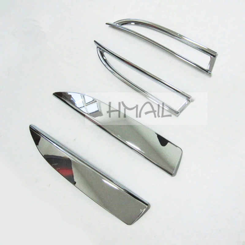 

FREE SHIPPING korando 2014-15 front fog light/rear fog lamp cover car-styling ABS chrome fog light decorat accessories stickers