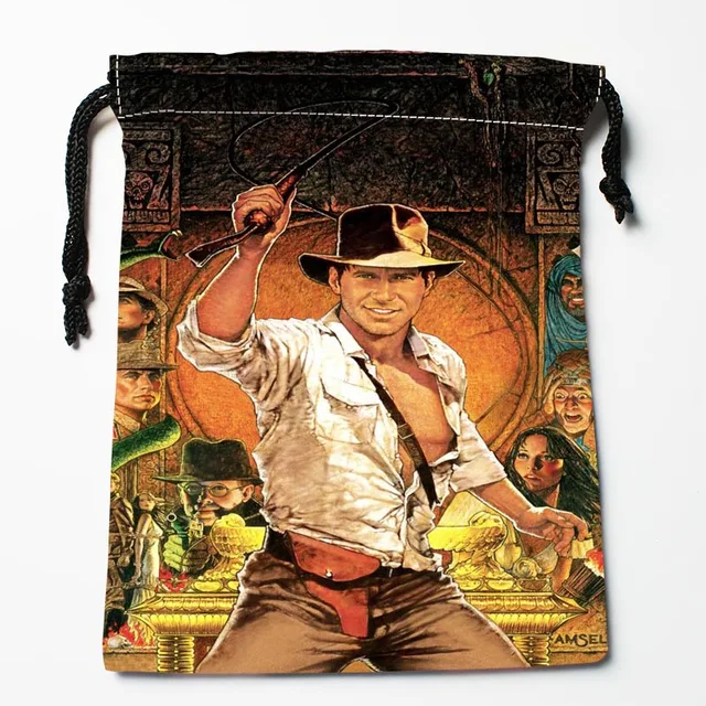 Buy New Arrival INDIANA JONES Drawstring Bags Custom Storage Printed Receive