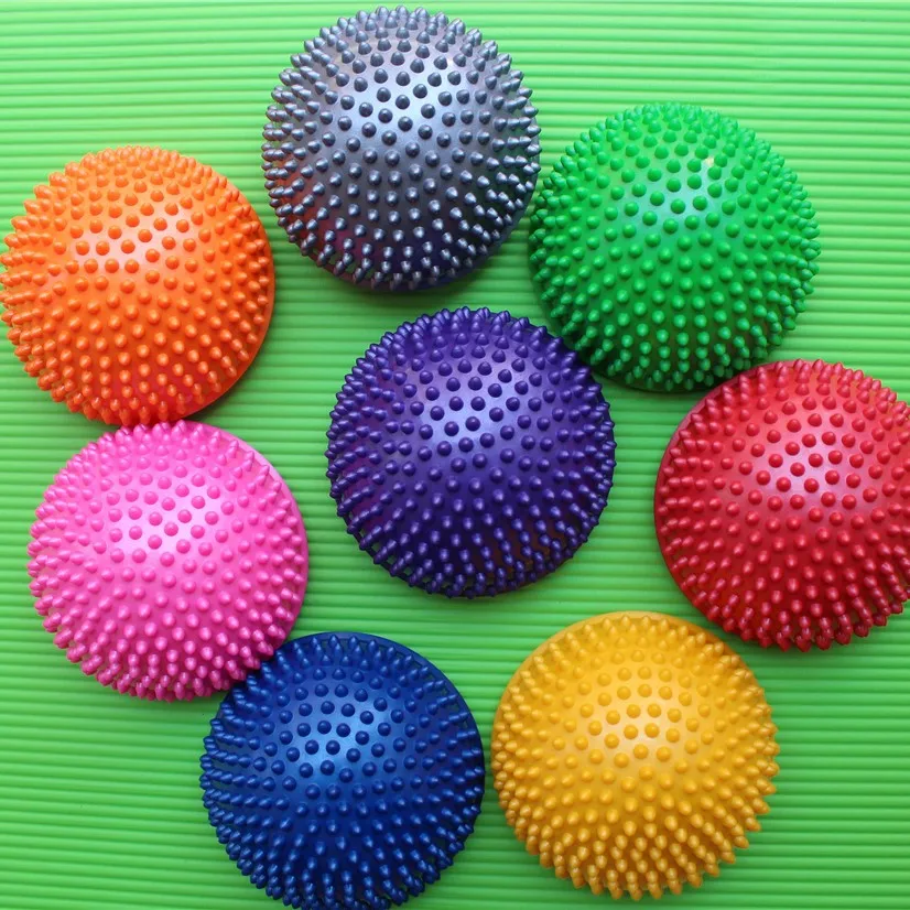 7 цветов/набор мяч для йоги физический фитнес прибор мяч для тренировки баланса точечный массаж шаговый камни баланс мяч для пилатеса