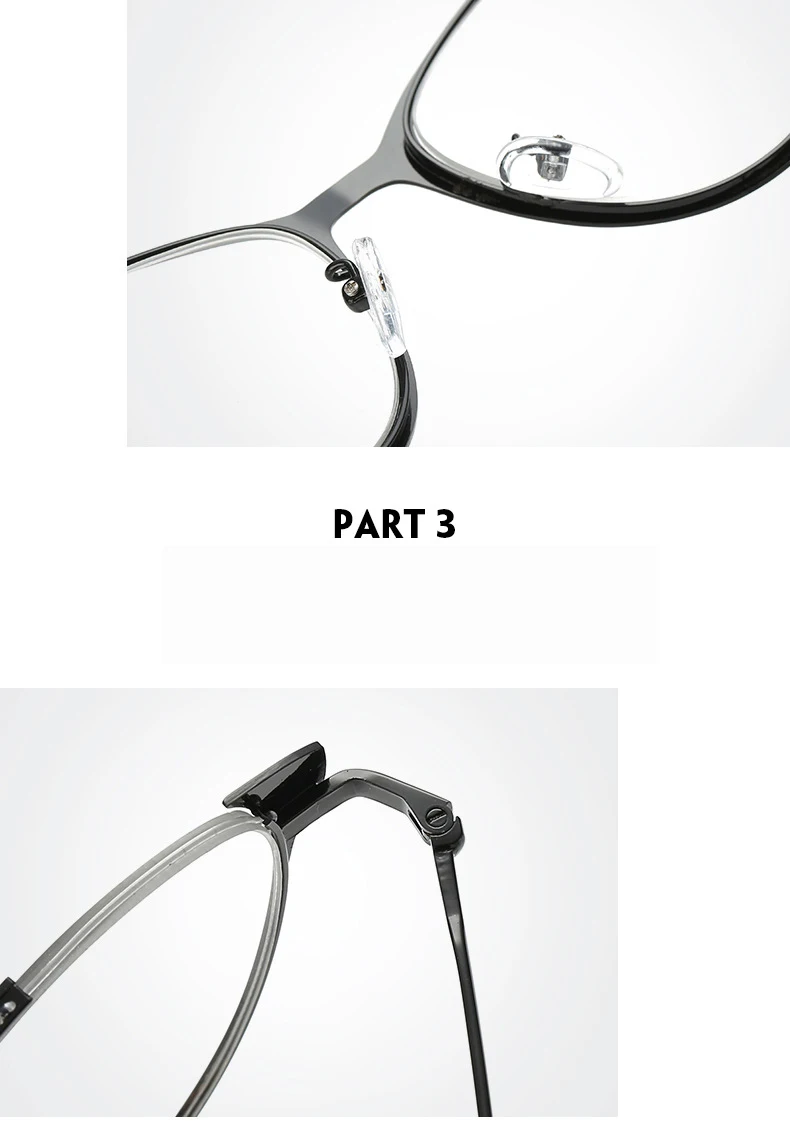 BOYSEEN, новинка, мужские Модные оптические очки, оправа для женщин, высокое качество, металл, Ретро стиль, очки для мужчин и женщин, 8059