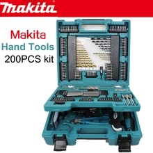 Японская серия Makita MACCESS Семейные расходы ручные инструменты 200 шт. набор сверл гаечный ключ пластиковая Зажимная лента для измерения