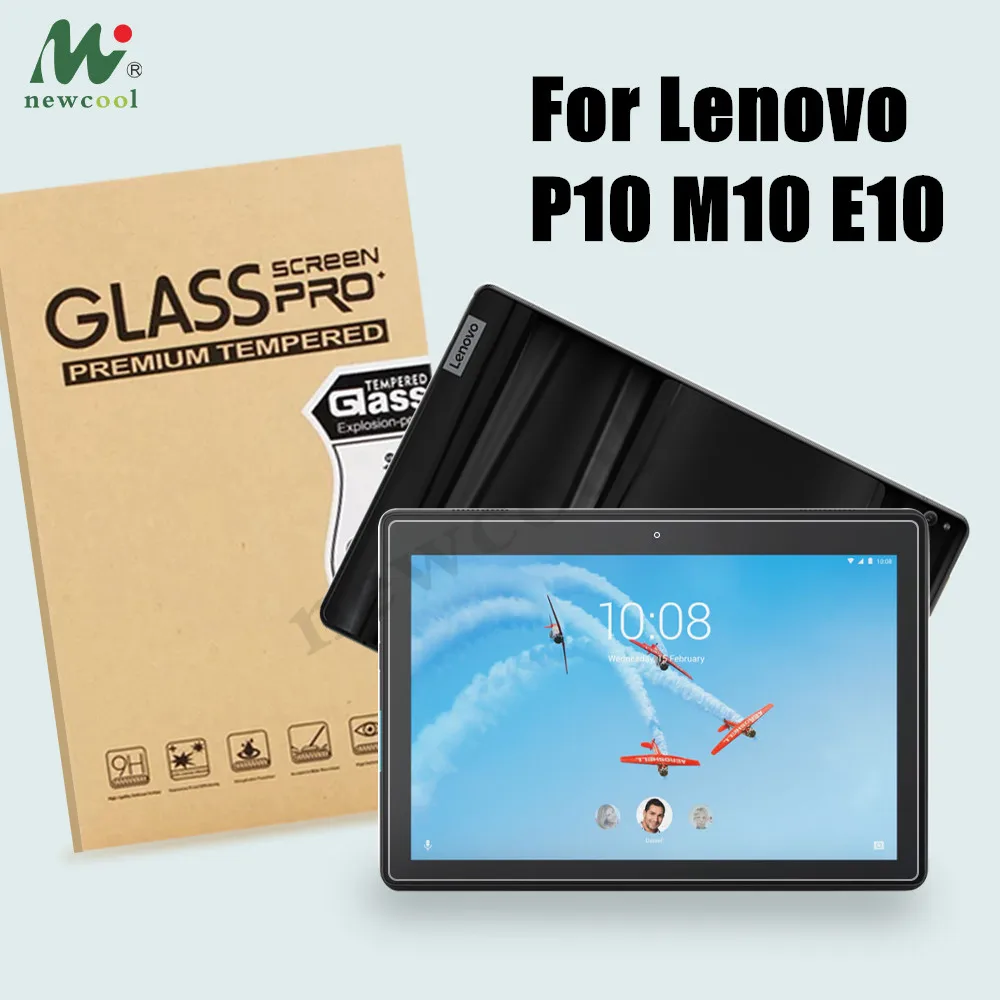 

9H Tempered Glass Screen Protector for Lenovo Tab M10 P10 E10 TB-X605F TB-X705L TB-X104F Tablet Screen Protector Protective Film