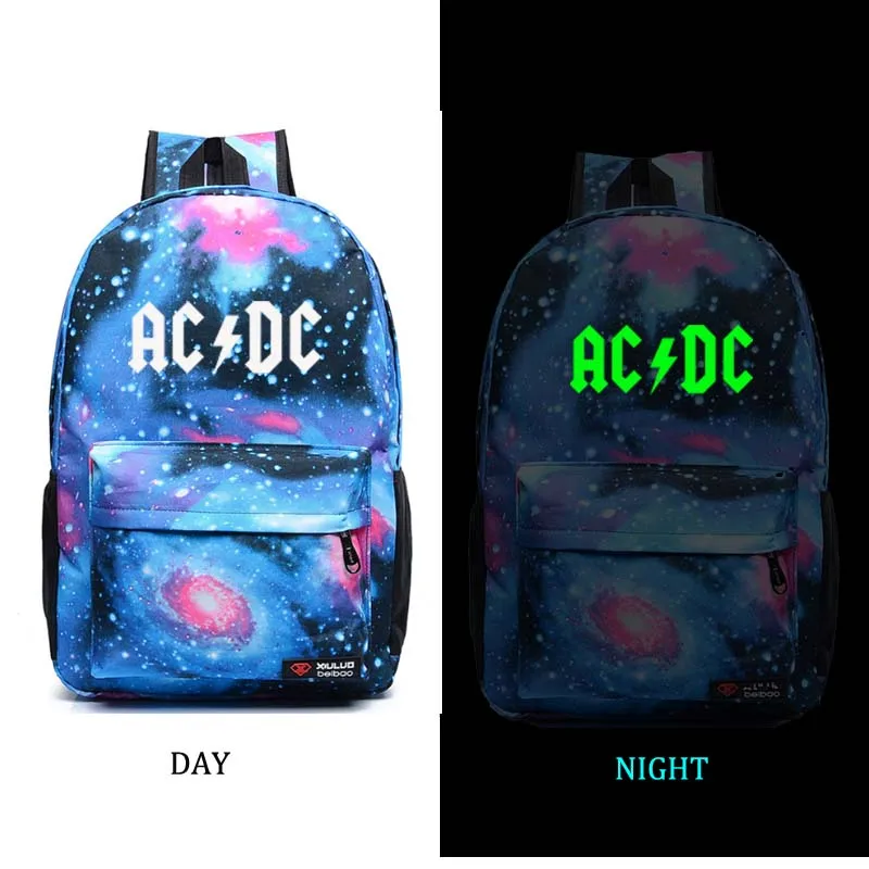 

AD/DC Backpack Band school bag Men women's backpack student school bag Notebook backpack Daily backpack