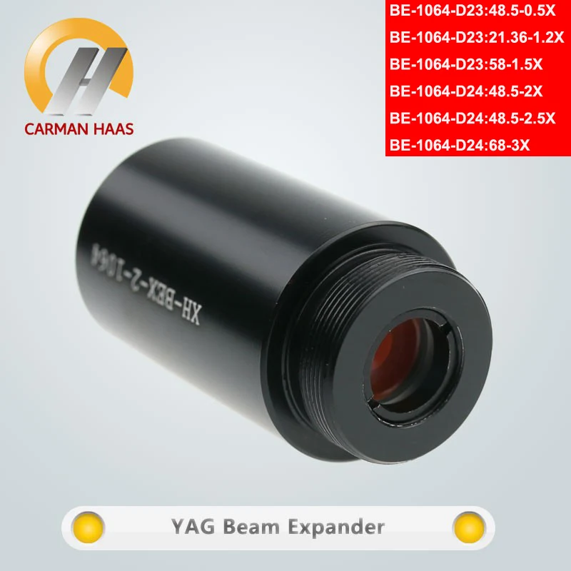 Carmanhaas волокна YAG 1064nm 0.5X 1.2X 1.5X 2X 2.5X 3X расширитель луча для лазерной маркировки резки M22* 0,75