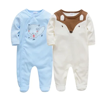 

2019 Newborn Baby Romper Baby Clothing Bebes Jumpsuit Toddler Boys Rompers 100% Cotton Roupa De Bebes Pajamas One Pieces Suits
