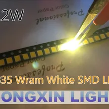 4000 шт. 2835 Светодиодный чип теплого белого поверхностный монтаж SMD 3V 60mA 0,2 W 21-23LM светильник на светодиодах светодиодный потолочный светильник