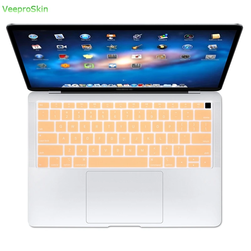 Чехол для клавиатуры Macbook Air 13 выпуска A1932 защитный крем для клавиатуры Силиконовое английское покрытие для клавиатуры - Цвет: Jishi