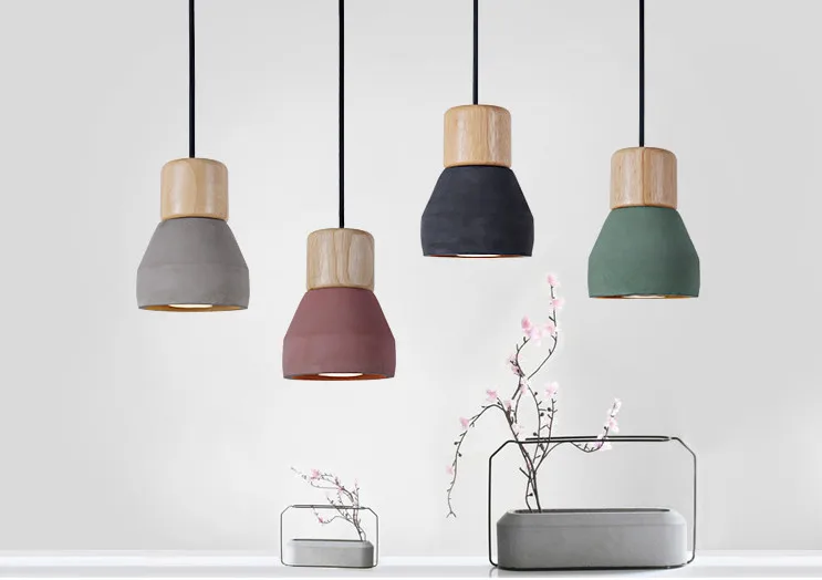 Деревянный подвесной светильник в американском стиле 180 см E27/E26 4 цвета|decorative hanging