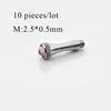 10 pieces/lot Hair Scissor Parts Removable Finger Rest Scissors Tang Rhinestone Tail Nail Clavo De Cola M:2.5*0.5mm 1