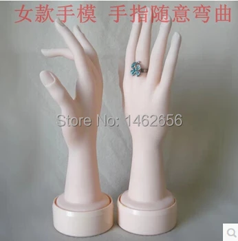 

Free Shipping!! Top Quality Female Plastic Mannequin Hand For Sale