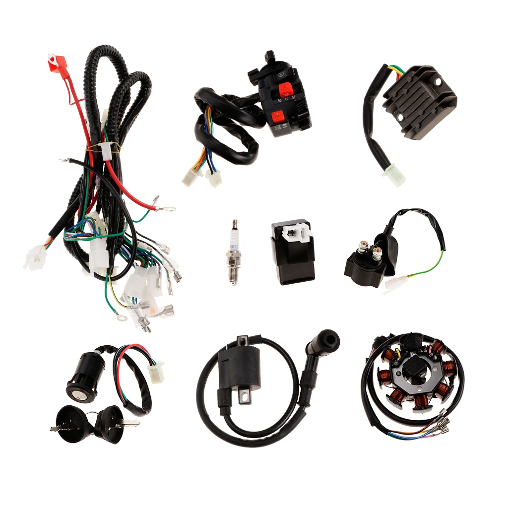 

Electric Wiring Harness Wire Loom CDI Stator Assembly for ATV QUAD 150-250CC Car Accessories