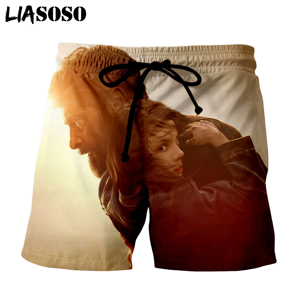 LIASOSO X-Для мужчин Росомаха logan Maglietta делле Донн Estate Stampato Supereroe Manica Corta футболки 3d Шорты LO24