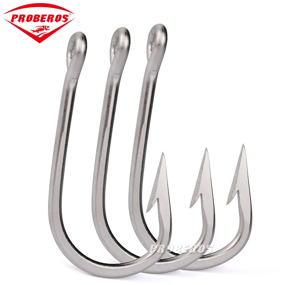 Deep sea boat fishing hook stainless steel barbed hook boat tuna