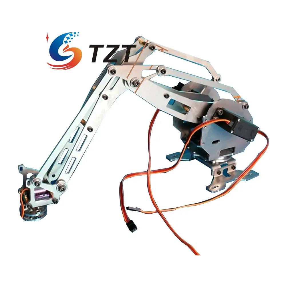 Mechanical Robot Arm Clamp Claw 6DOF with 4Pcs Servo for Arduino Robotics DIY Kit Unassembled Mechanical Robot Arm Clamp Claw 6DOF with 4Pcs Servo for Arduino Robotics DIY Kit Unassembled