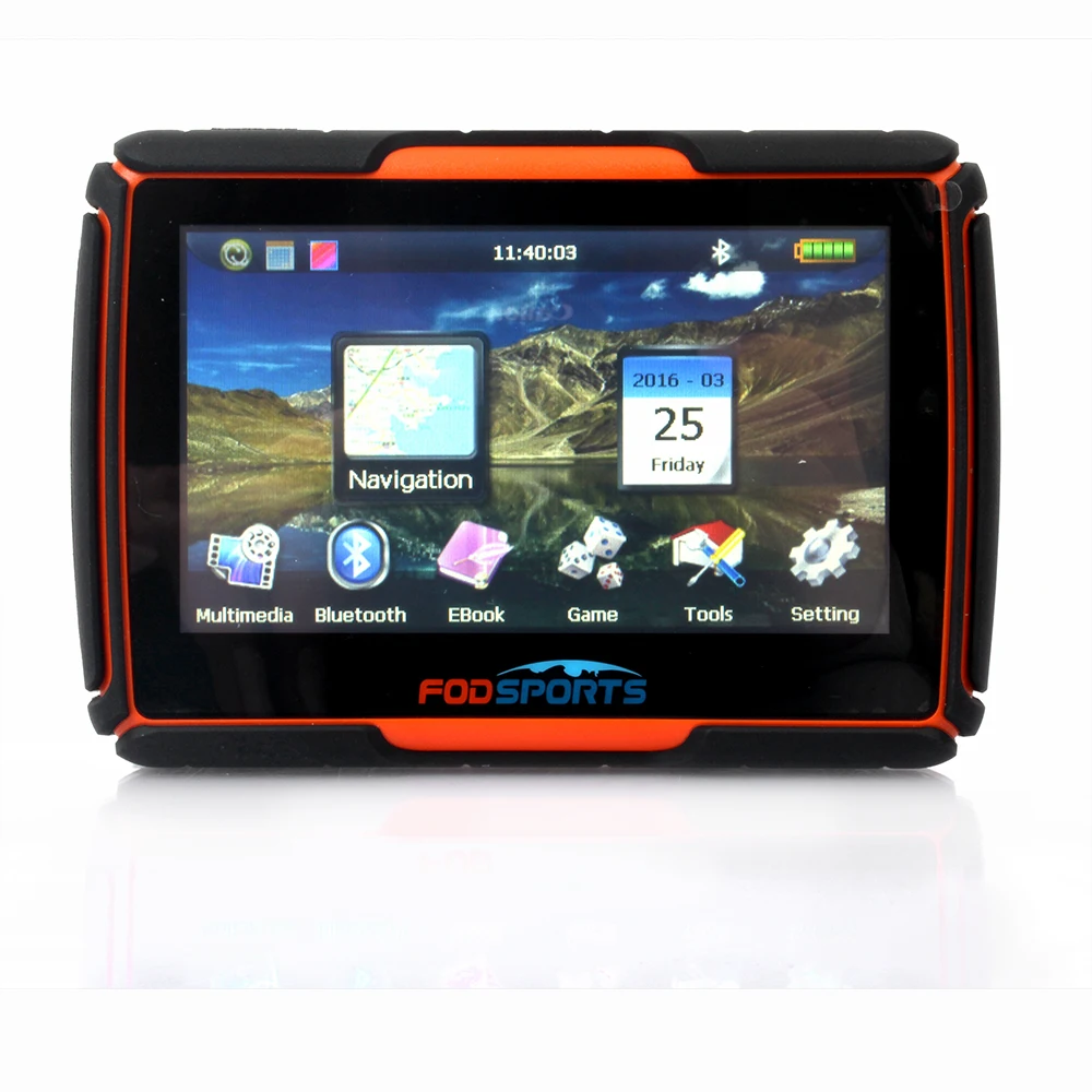 Fodsports 4.3 inch Motorcycle GPS Waterproof Motorbike Navigation Moto