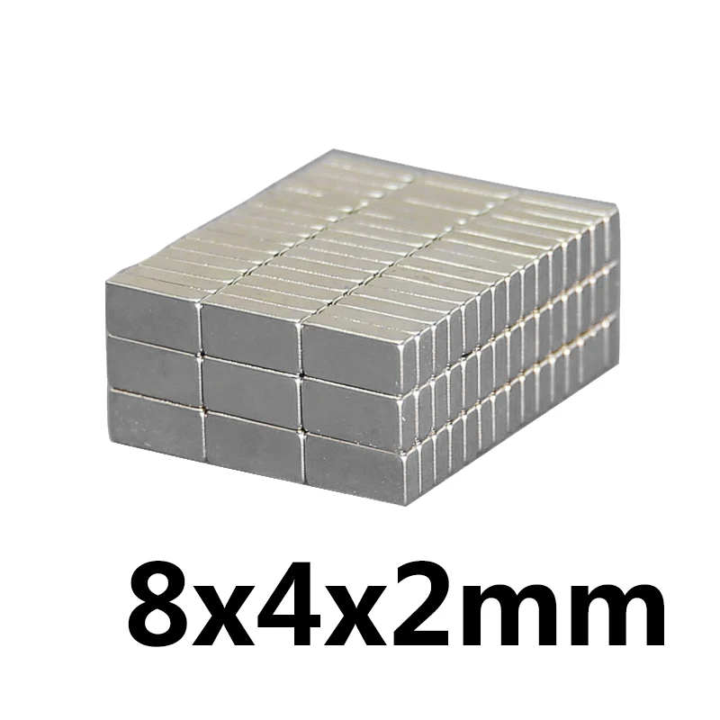 

20pcs Super Strong Small 8*4*2mm Neodymium Magnets Rare Earth Powerful Magnet 8 x 4 x 2 mm N35