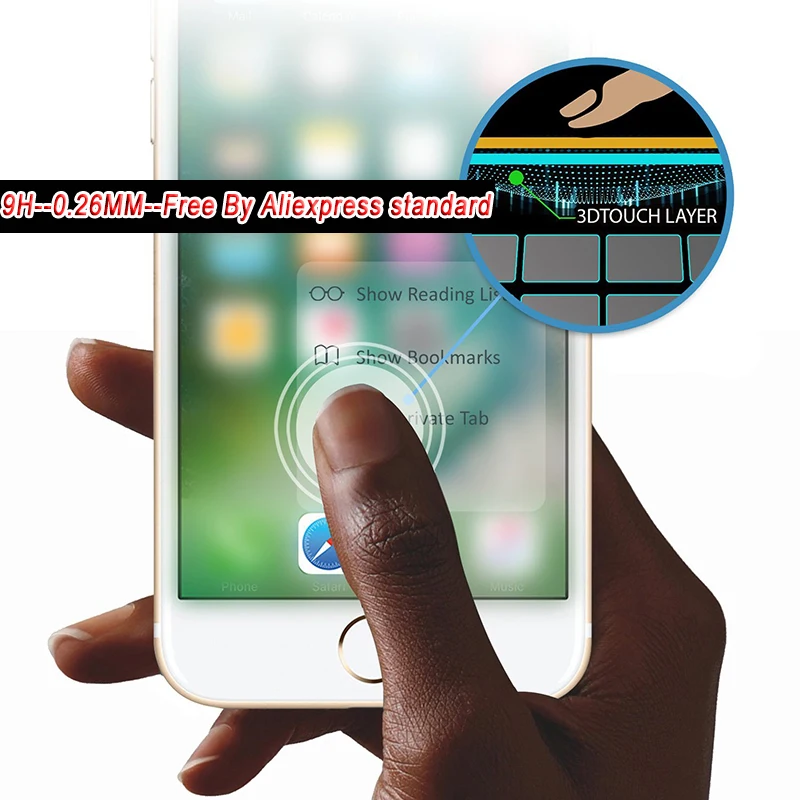 100 шт./лот защитная пленка для экрана Iphone 8 PLUS/7/6S/6/5S/4 ультратонкое закаленное