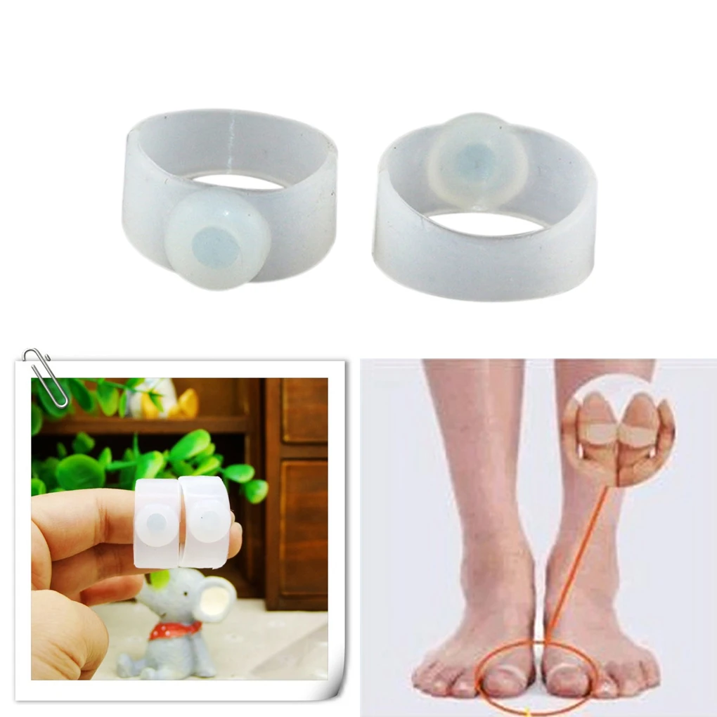 

1 Pair New Silicone Slimming Tools Foot Massage Toe Ring Fat Burning Keep Slim Lose Weight Health Care