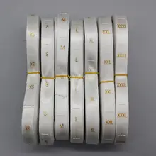 Размер одежды, вышитый ярлык, размер, чистый ярлык, одежда по индивидуальному заказу, Белый Плетеный ярлык, размер одежды, бирки 3500 шт/партия