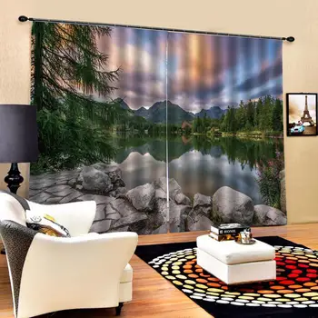 

nature scenery curtains Luxury 3D Window Curtains Living Room Cortinas Drapes Blackout curtain