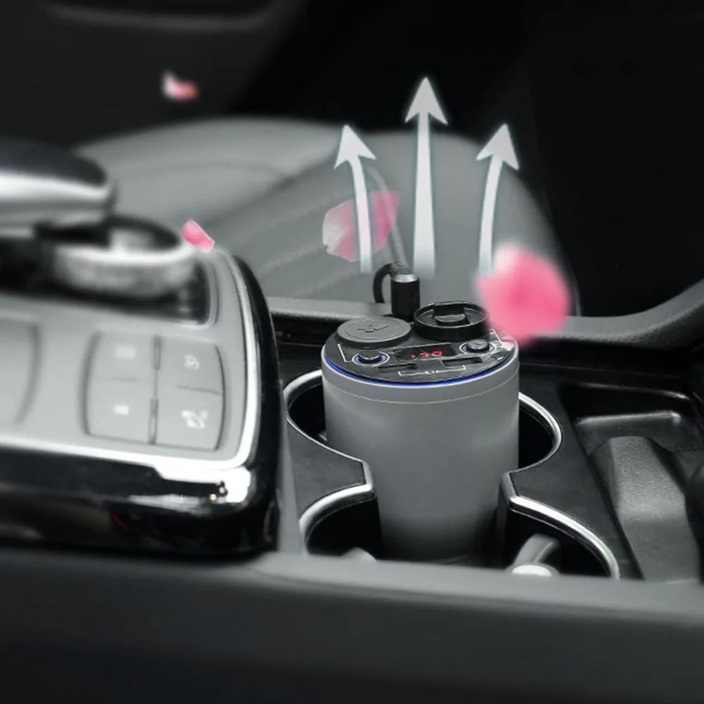 

Car Humidifier Dual USB Charger Magic Cup Auto Air Purifier Aroma Diffuser MINI Aromatherapy Humidifier Car Cigarette Lighter