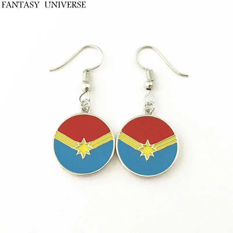 

FANTASY UNIVERSE Freeshipping 20pc a lot Captain marvel Earring SHUSAEYSS02
