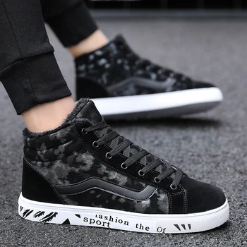 

Sneakers High-top Men's Comfortable Sports Running Shoes Winter Warm Outdoor Trend Walking Shoes Zapatillas Hombre Men Shoes