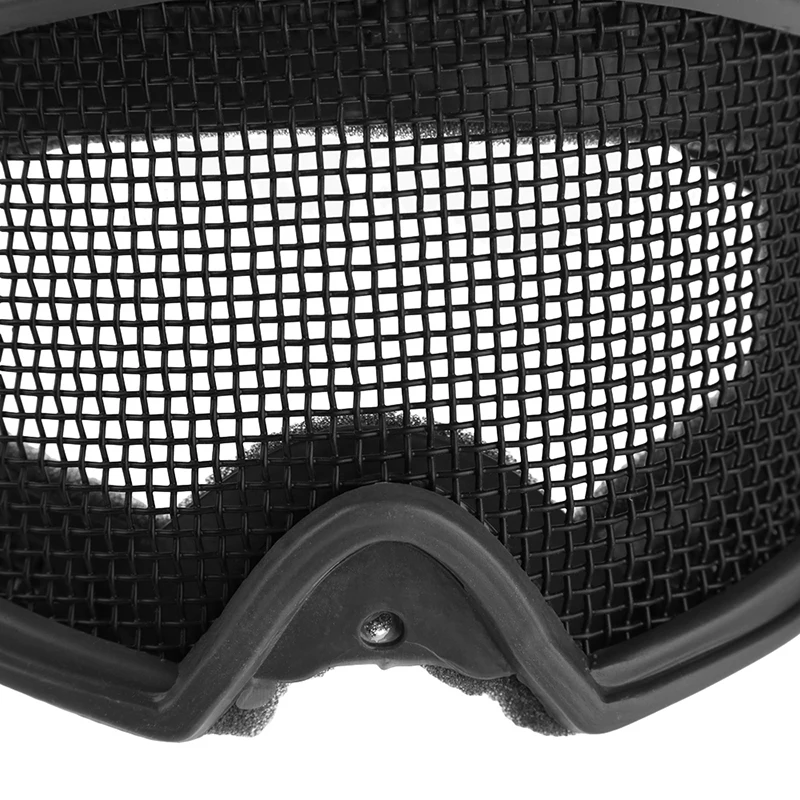 Safety Goggles Adults Airsoft Tactical Metal Mesh Outdoor Sports Hiking Hunting