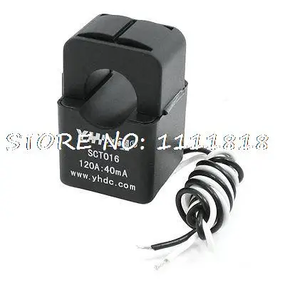 

Black White 2 Wire 0.01-120A Split-core Current Transformer SCT-016