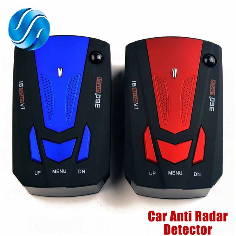 

Viecar Auto Car Anti Radar Detector (English/Russian )for Vehicle V7 Speed Voice Alert Warning 16 Band LED Display Detector