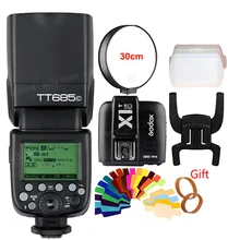 Godox TT685C +X1C TTL Flash & Trigger Set Wireless 2.4G Speedlite Transmitter for Canon EOS 1000D 70D 60D 5D2 5D3 6D 7D 650D