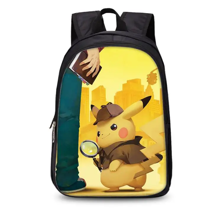 photo color Рюкзак Pokemon для мальчиков и девочек, школьные сумки, Детский рюкзак Пикачу для подростков, Детские Подарочные школьные сумки Mochila, повседневный рюкзак - Цвет: photo color