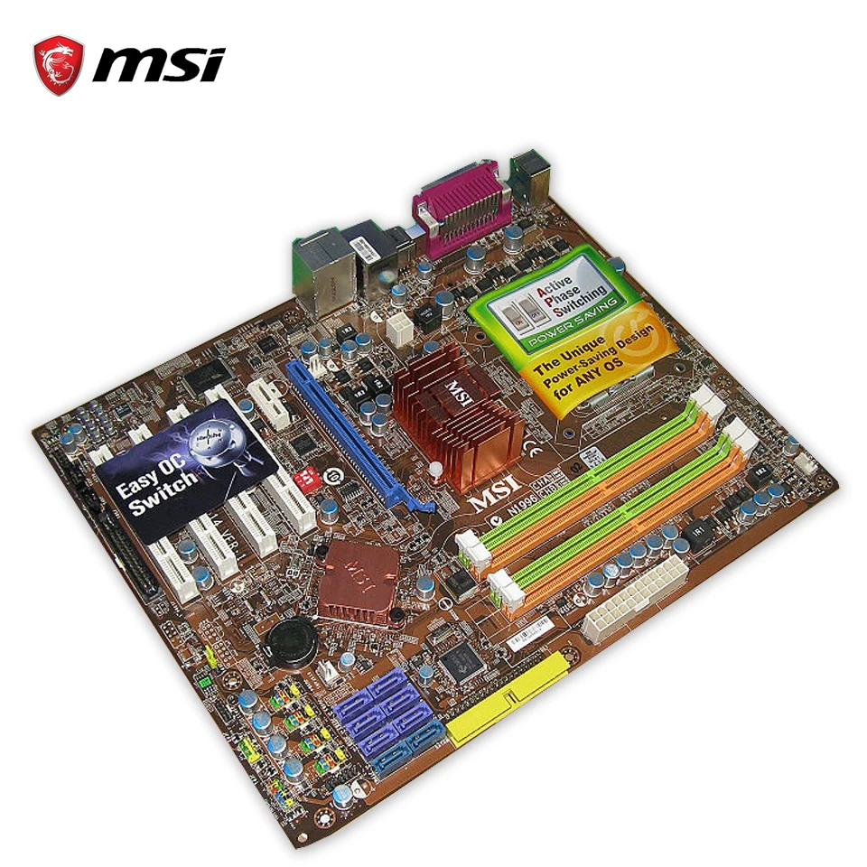 Оригинальный MSI P45 NEO3-F рабочего Материнская плата разъем LGA 775 DDR2 16 г SATA2 USB2.0 ATX 100%