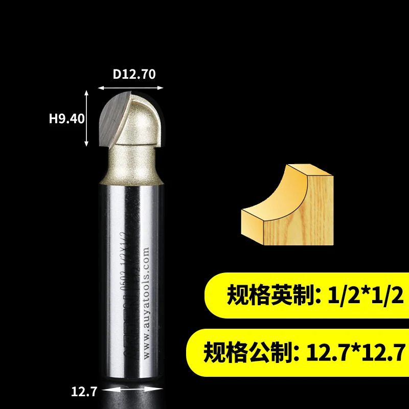 1 шт. 1/4 1/2 хвостовик круглый нос бухта ядро Коробка резак инструменты круглое дно декоративные Деревообрабатывающие инструменты с ЧПУ Арден маршрутизатор бит - Длина режущей кромки: 10502398
