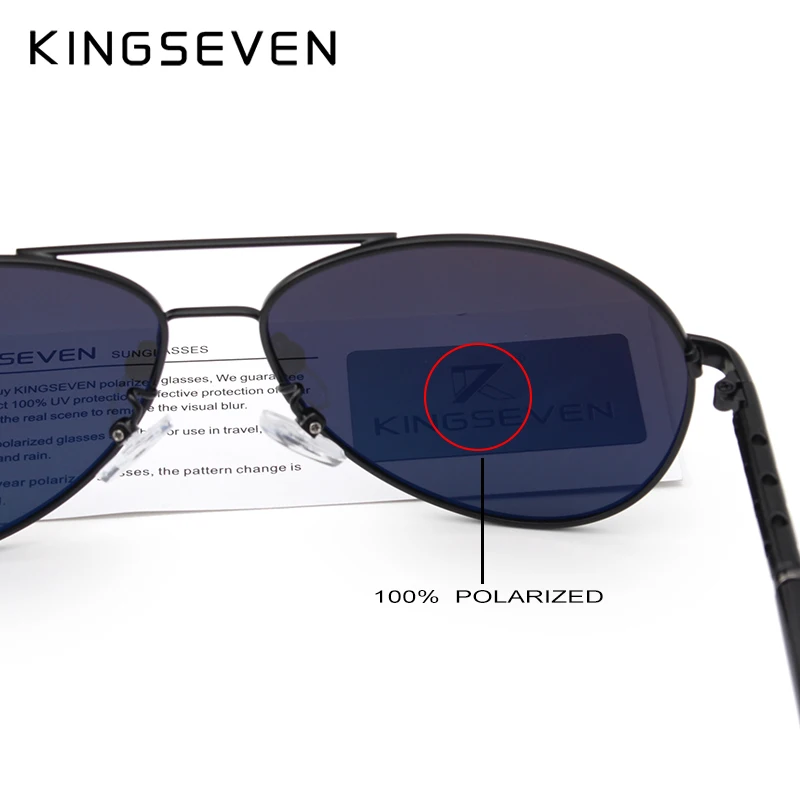 Очки солнцезащитные KINGSEVEN поляризационные для мужчин и женщин винтажные