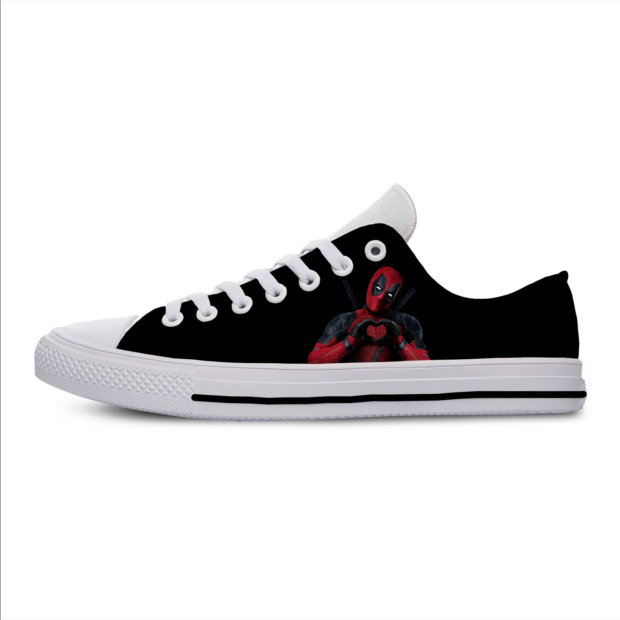 2019 Newest Arrive America Cartoon Anime Bad Guys Deadpool 3D Printed Lightweight Casual Shoes | Обувь