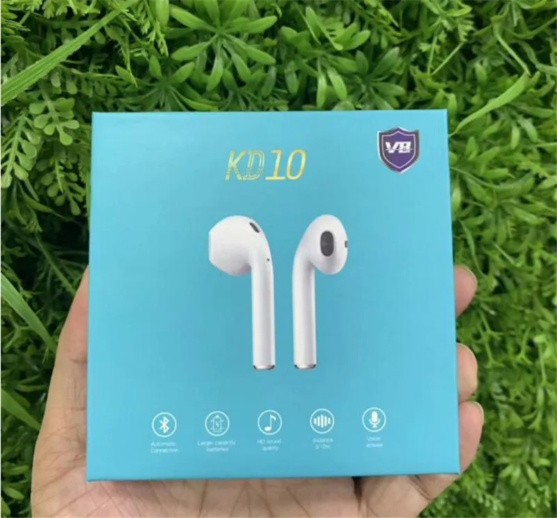 

KD10 V8 Tws Bluetooth Earphone Wireless Charging Headphones headsets with Pop UP Function for Iphone Samsung Huawei Xiaomi