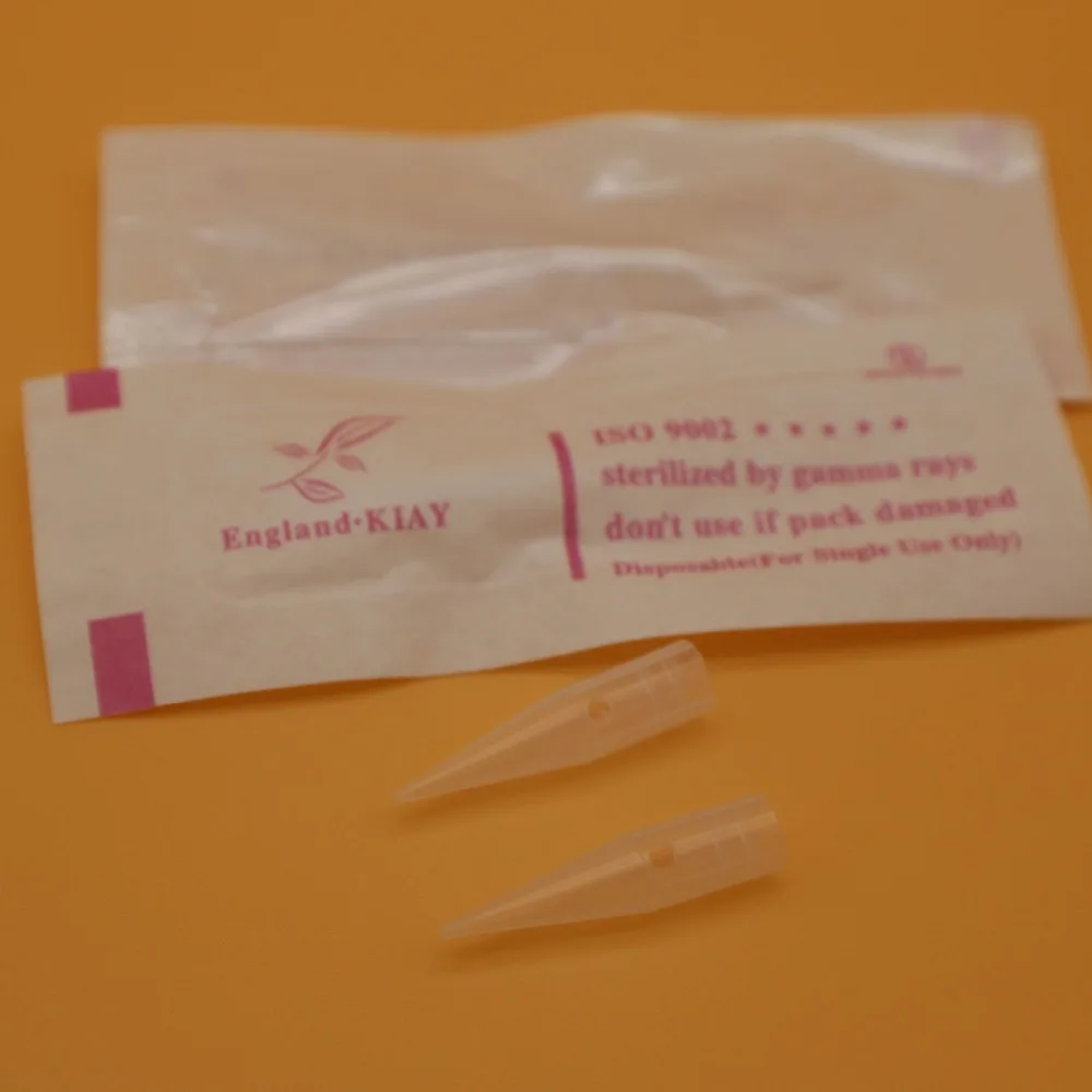 

100pcs 1RL Disposable Permanent Eyebrow Makeup Needles Caps Tips for Eyebrow Makeup Machine Tattoo Needles