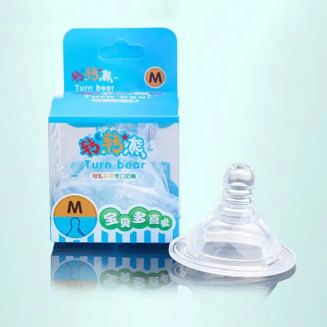 online shop wide mouth baby nipple round hole silicone infant baby bottle niple size