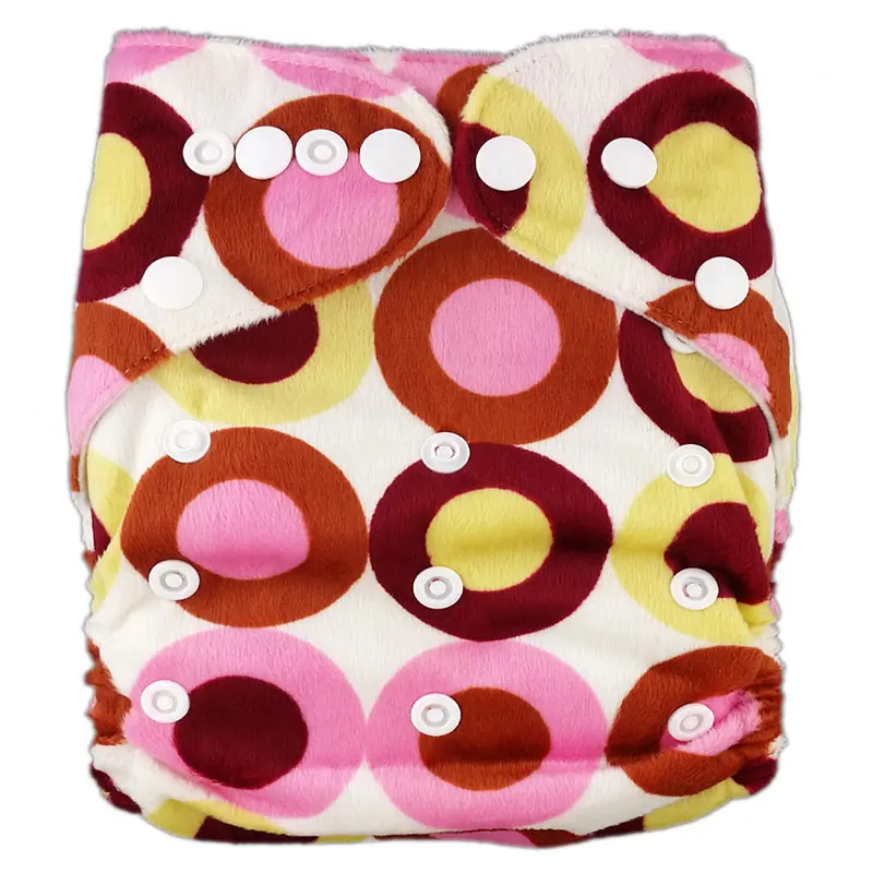 

ALL IN ONE SIZE Promotional Prints Cloth Diaper 1pcs Washable Reusable Baby Nappies Adjustable Cover For Baby