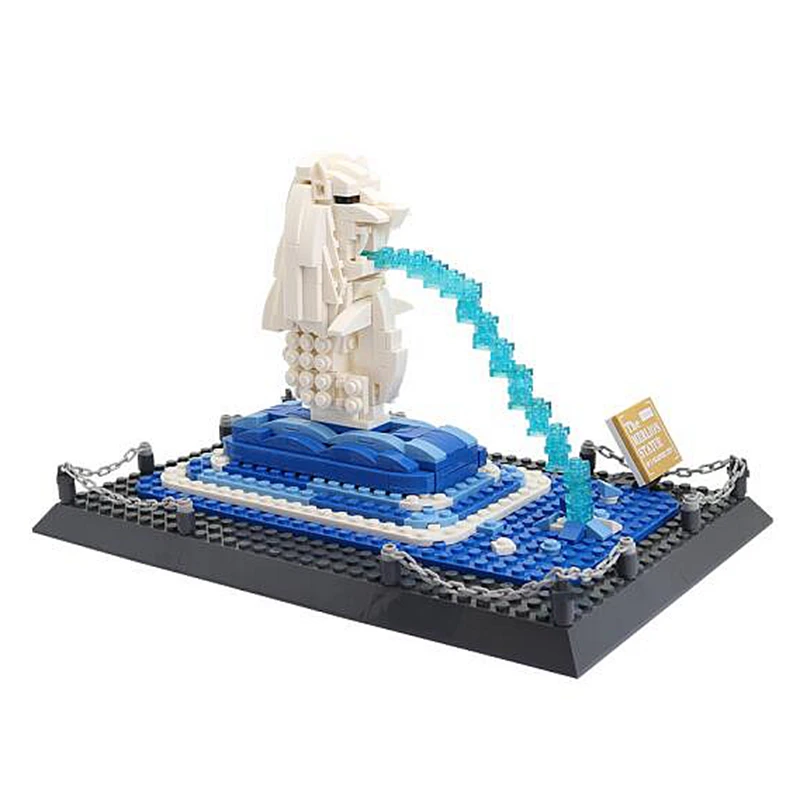 Wange 4218 серия создателей модель Merlion Набор строительных блоков классическая