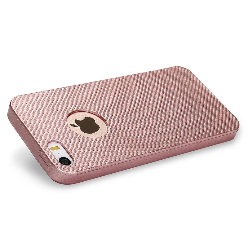 carbon fiber silicone case iphone 5 5s se (11)