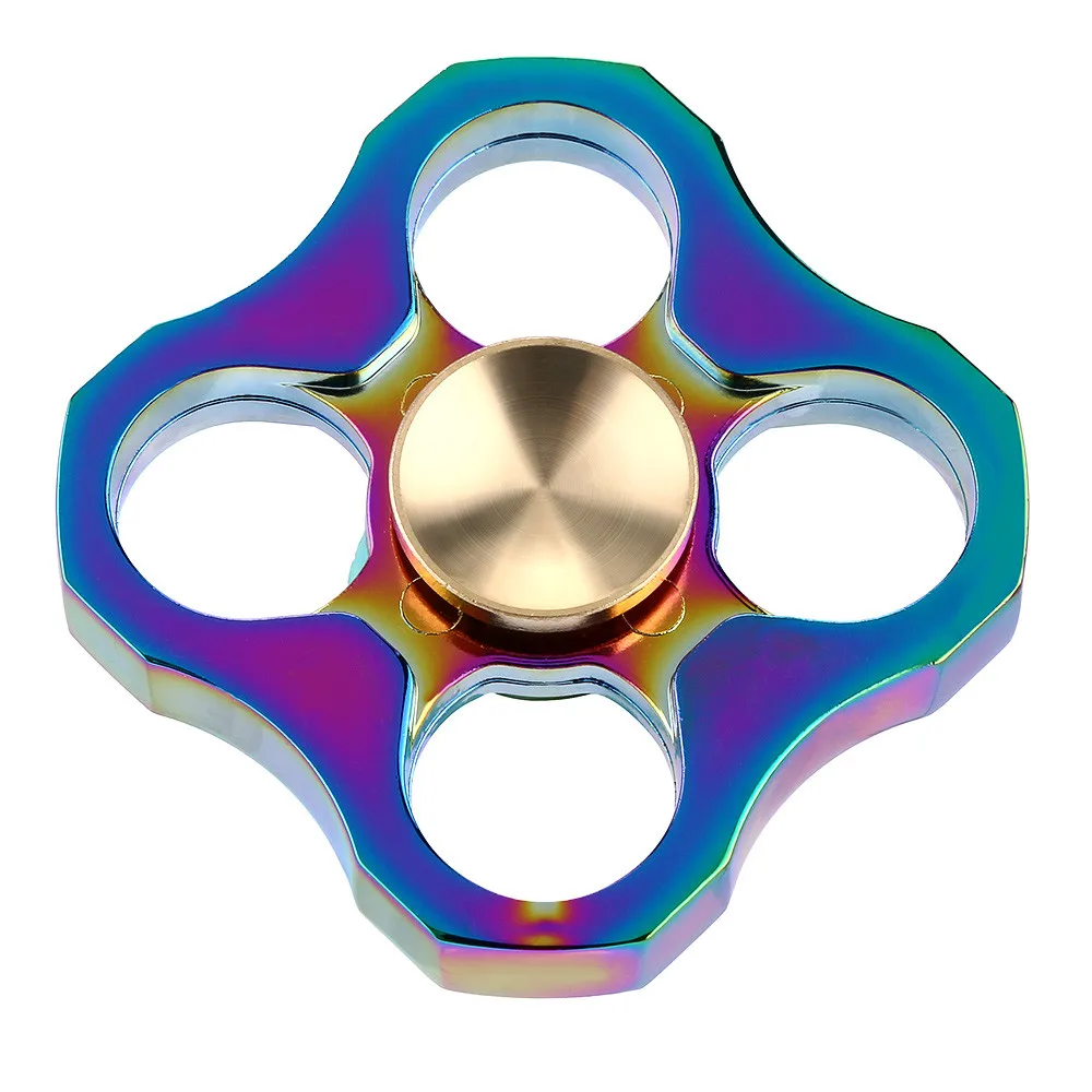 

2017 Rainbow Fidget Spinner Toy Metal Hand Spinner For Autism/ADHD EDC Spinner Hand Focus Desk Toy Finger Gyro Kid Adults Gift