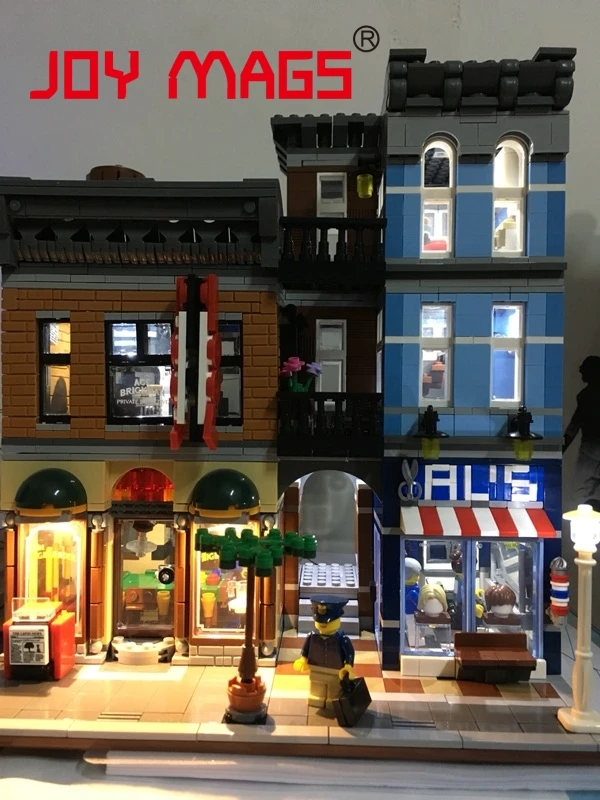 

JOY MAGS 1PCS LED Building Block Accessory Light Toy Compatible with Lepin Decoration for Creator Streetlight White